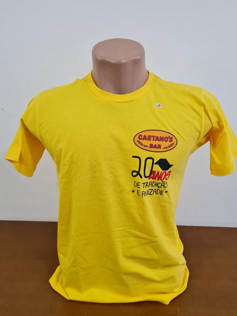 Camiseta Algodão Penteada Premium Estampada em Silk Screen