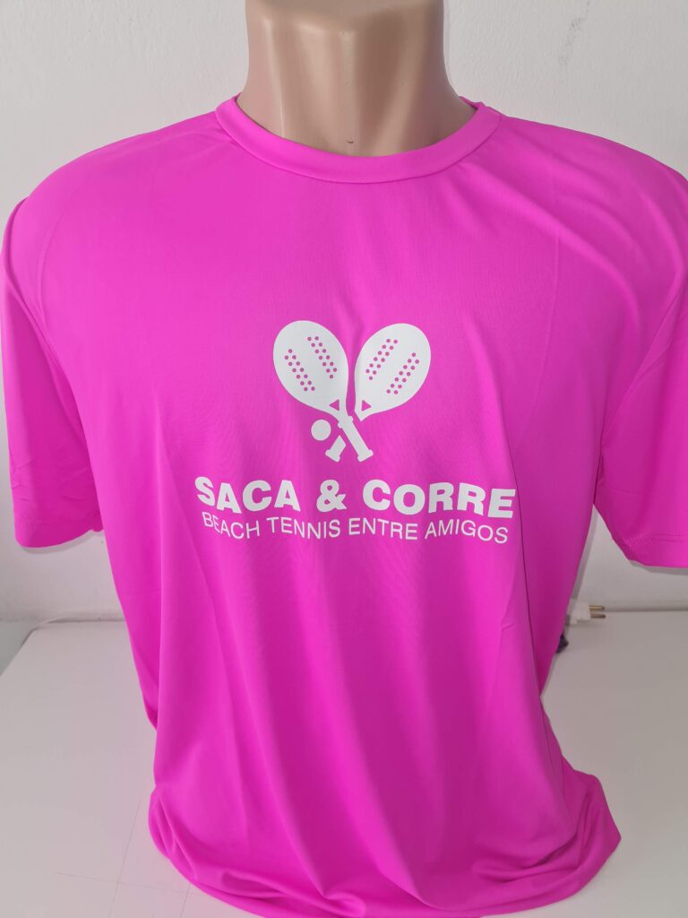 Camiseta Polimiada Pink em Silk Screen