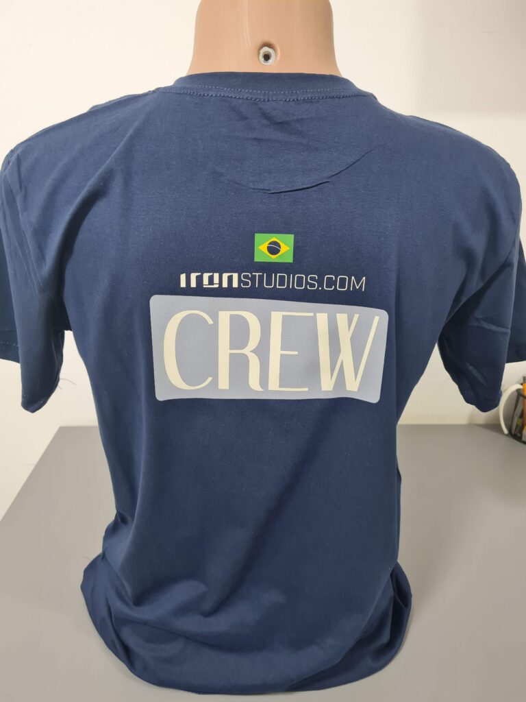 Camiseta Algodão Básica estampada em DTF