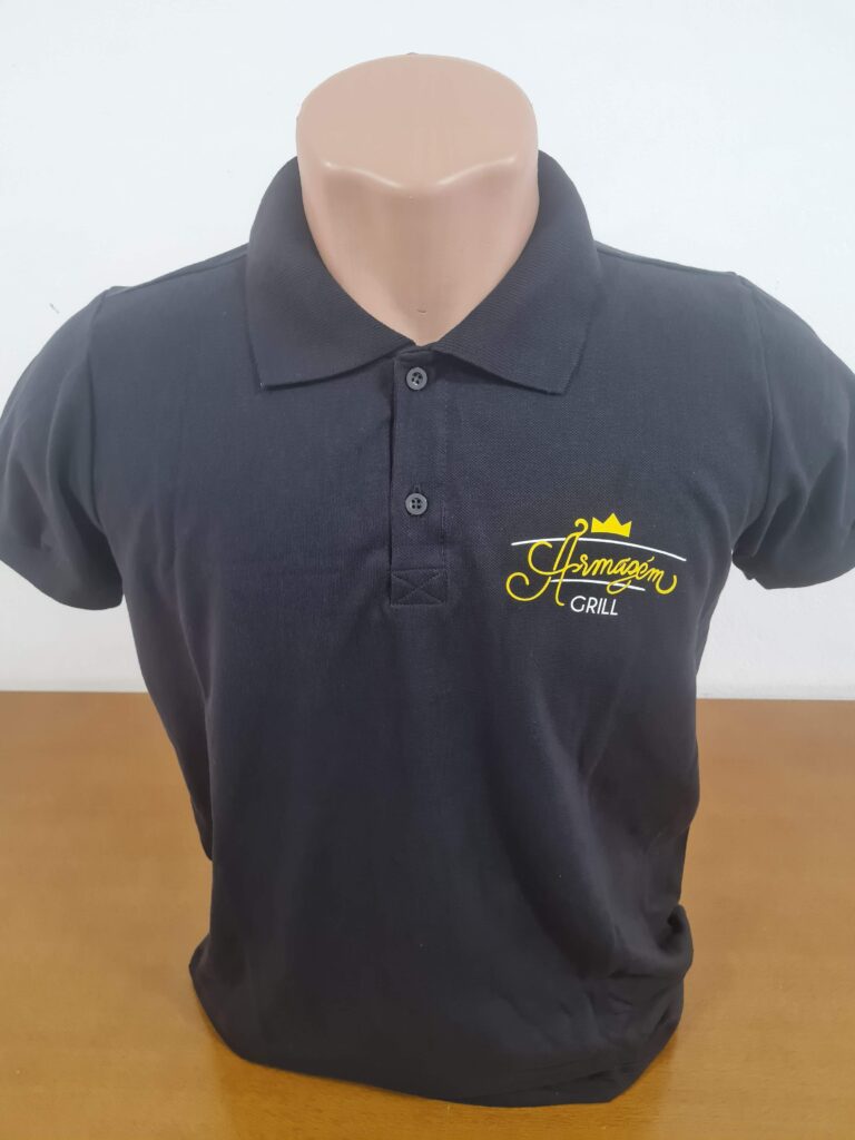 Camiseta Polo em DTF